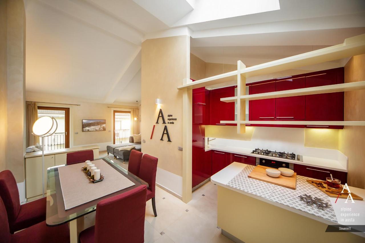 אאוסטה Alp Apartments Ski & Bike - Stevenin11 מראה חיצוני תמונה